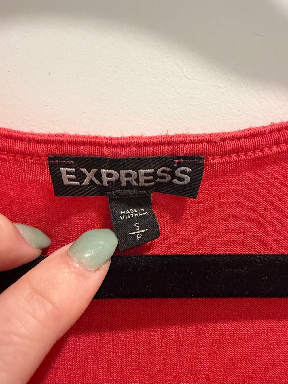 Express Red Ruffle Halter Cami - Picture 3 of 5